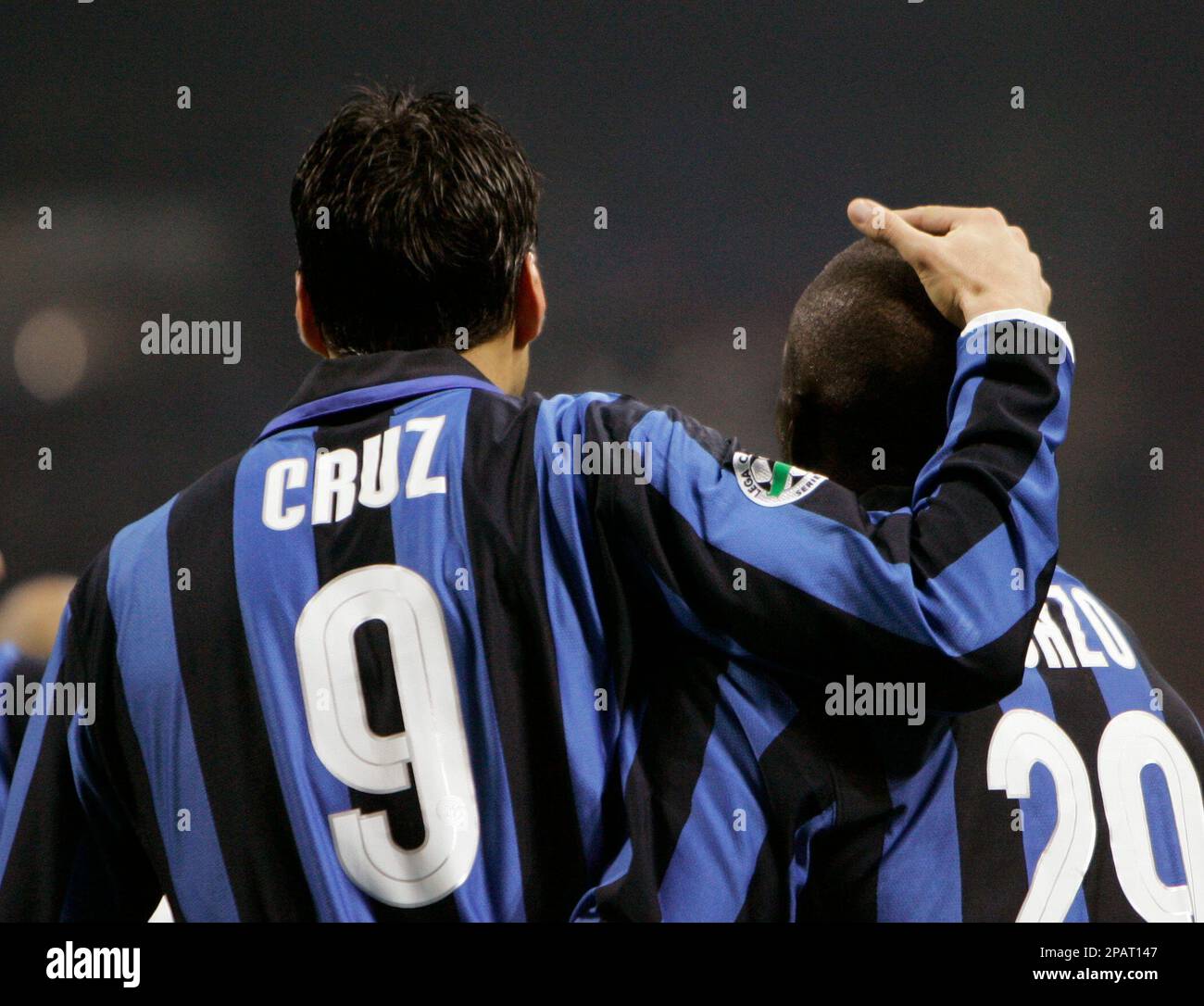 Hondura's David Suazo with Inter Milan in serie A
