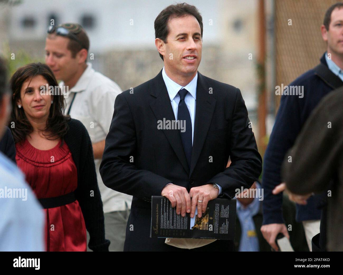 Friday Seinfeld U.S. comedian Jerry Seinfeld, center, tours Jerusalem's Old City ...