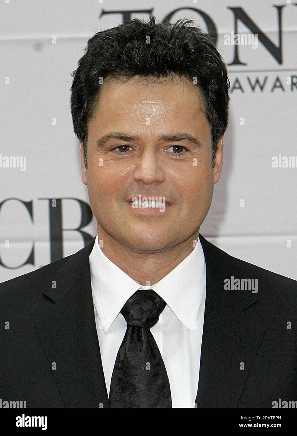 ** FILE ** Donny Osmond arrives at the 61st Annual Tony Awards in New