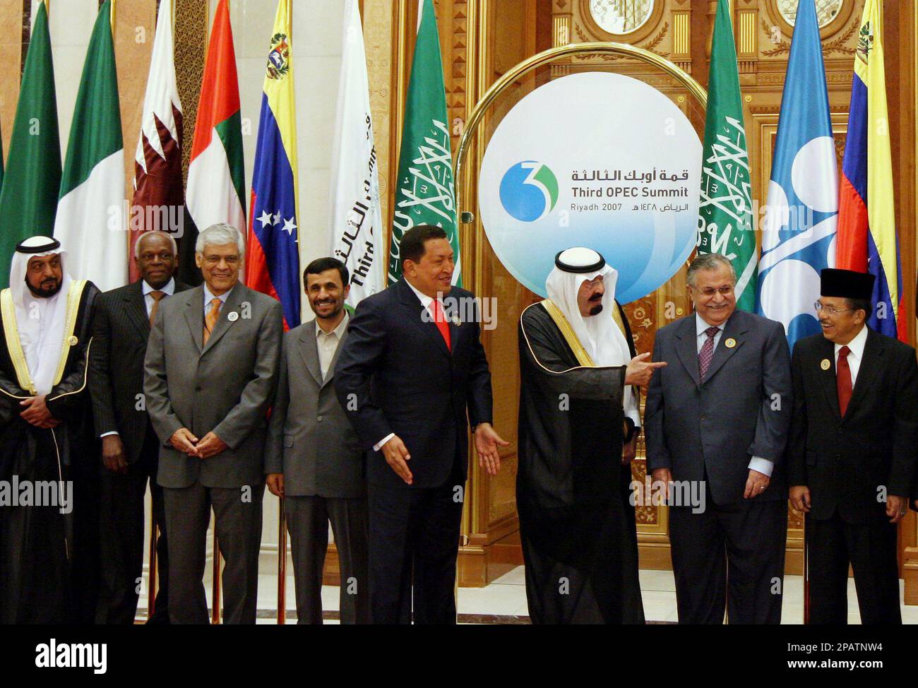 From left to right, President of the United Arab Emirates, Sheik