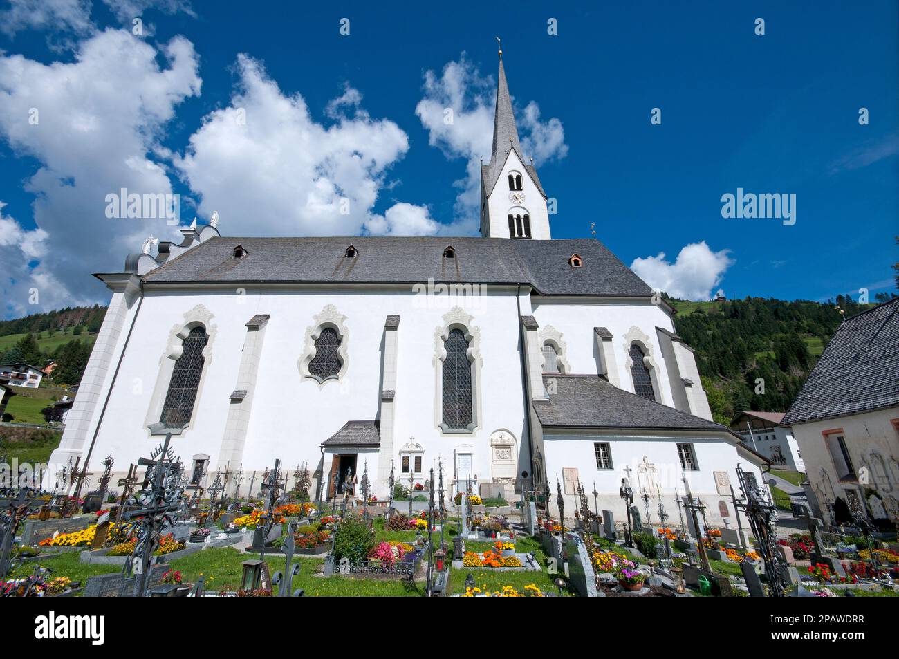 Parish church Maria Himmelfahrt (1431) in Sillian (Lienz), Pusteria Valley, Austria Stock Photo