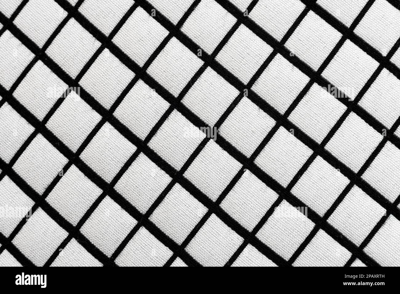 Plaid material. Texture or background of checkered fabric. Canvas. pattern Stock Photo
