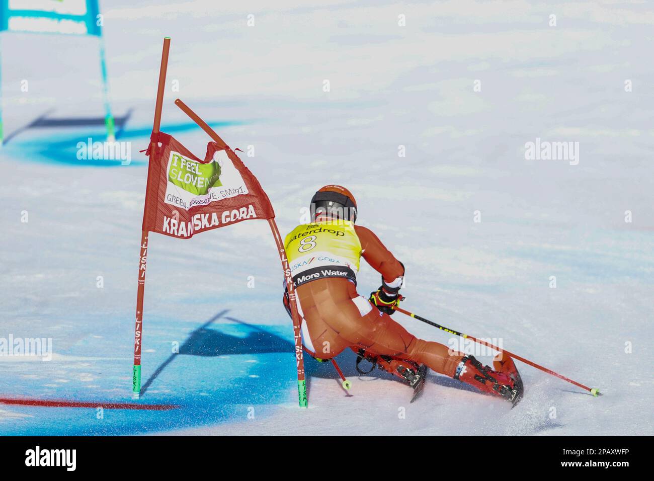 Kranjska Gora, Slovenia. 12th Mar, 2023. ZUBCIC Filip (CRO) during 2023 Audi FIS Ski World Cup