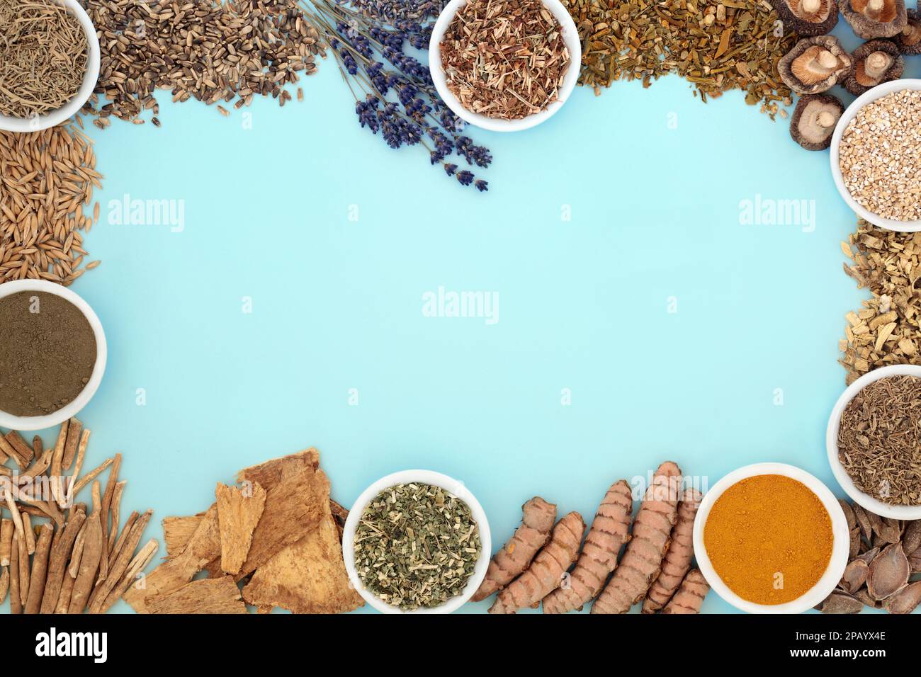 Nervine plant based herbal medicine food with herb spice collection