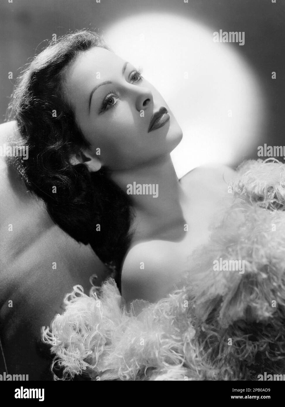 American actress Hedy Lamarr, publicity photo for 'The Heavenly Body' (MGM, 1943). Portrait Stock Photo