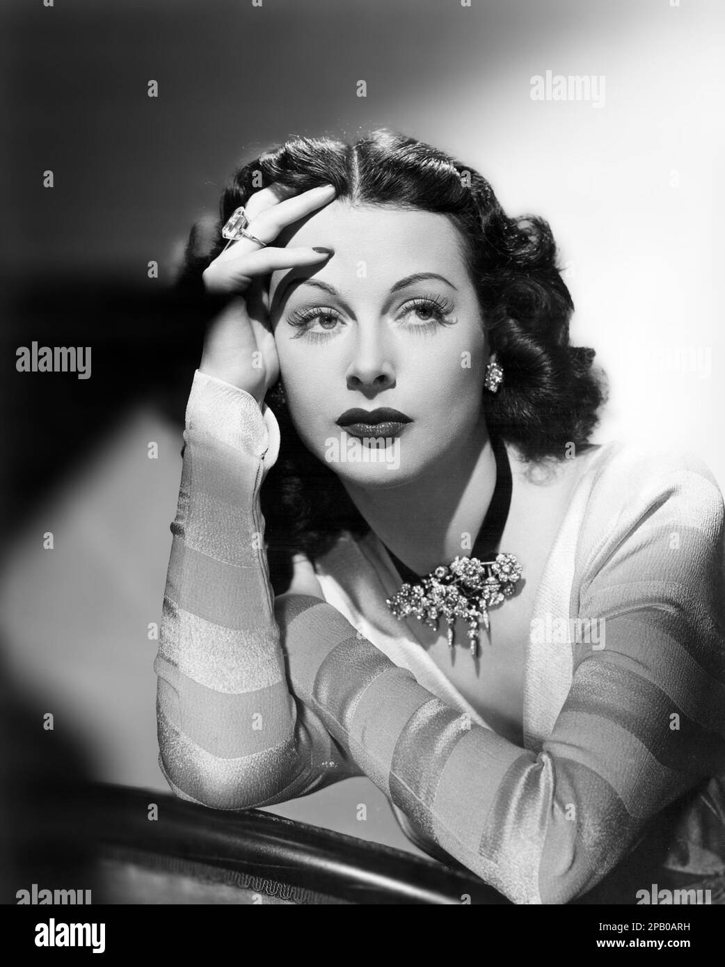 Hedy Lamarr publicity photo 1940s Stock Photo