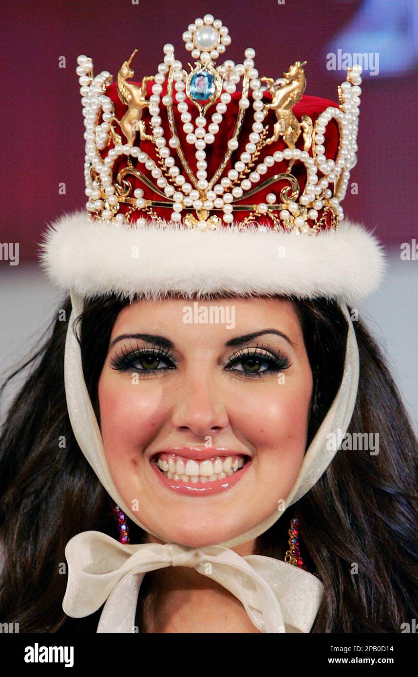 Newly crowned Miss International Priscila Perales of Mexico smiles