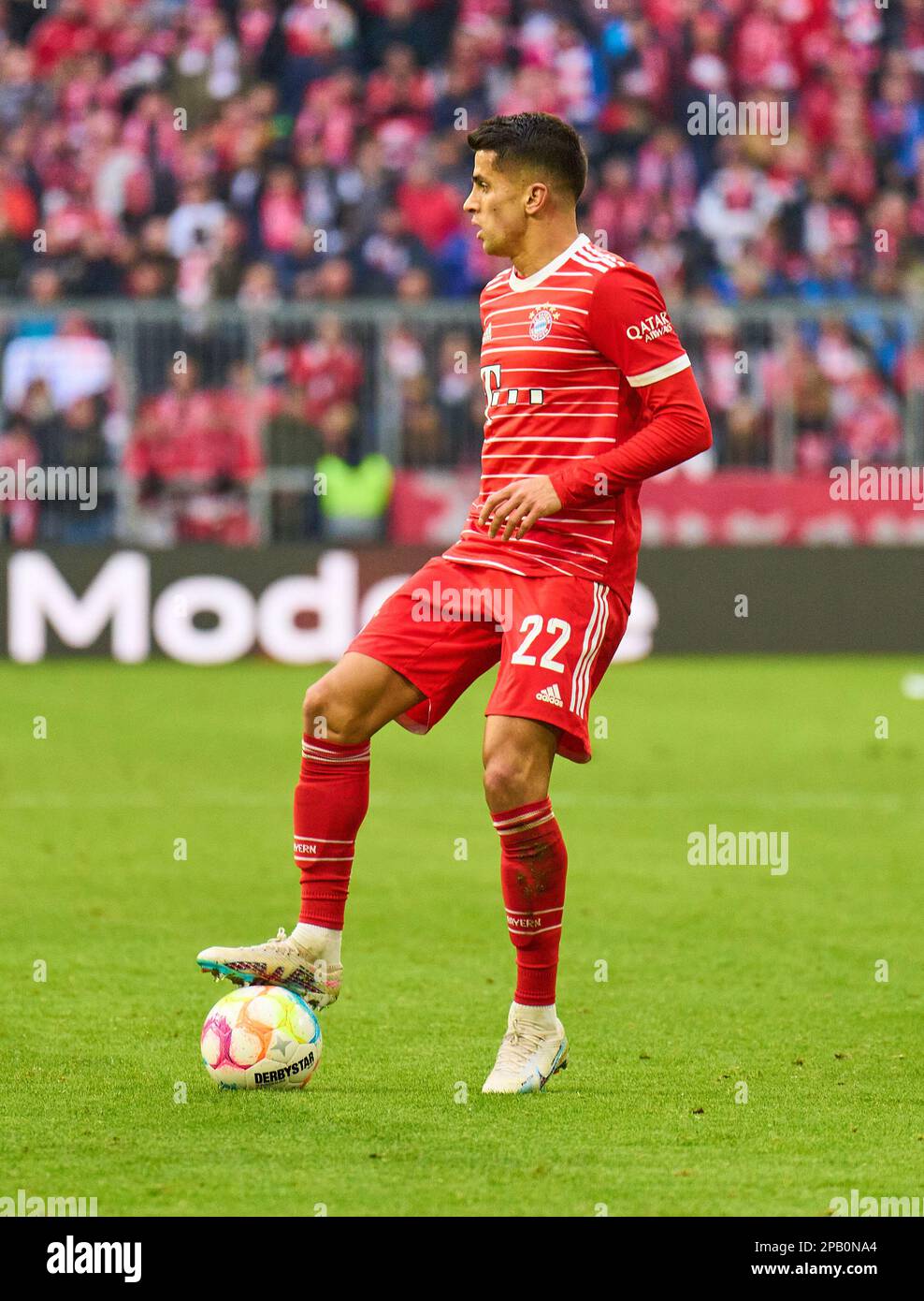 Joao Cancelo, FCB 22 in the match FC BAYERN MUENCHEN - FC AUGSBURG 5-3 1. German Football League on Mar 11, 2023 in Munich, Germany. Season  2022/2023, matchday 24, 1.Bundesliga, FCB, München, 24.Spieltag. ©