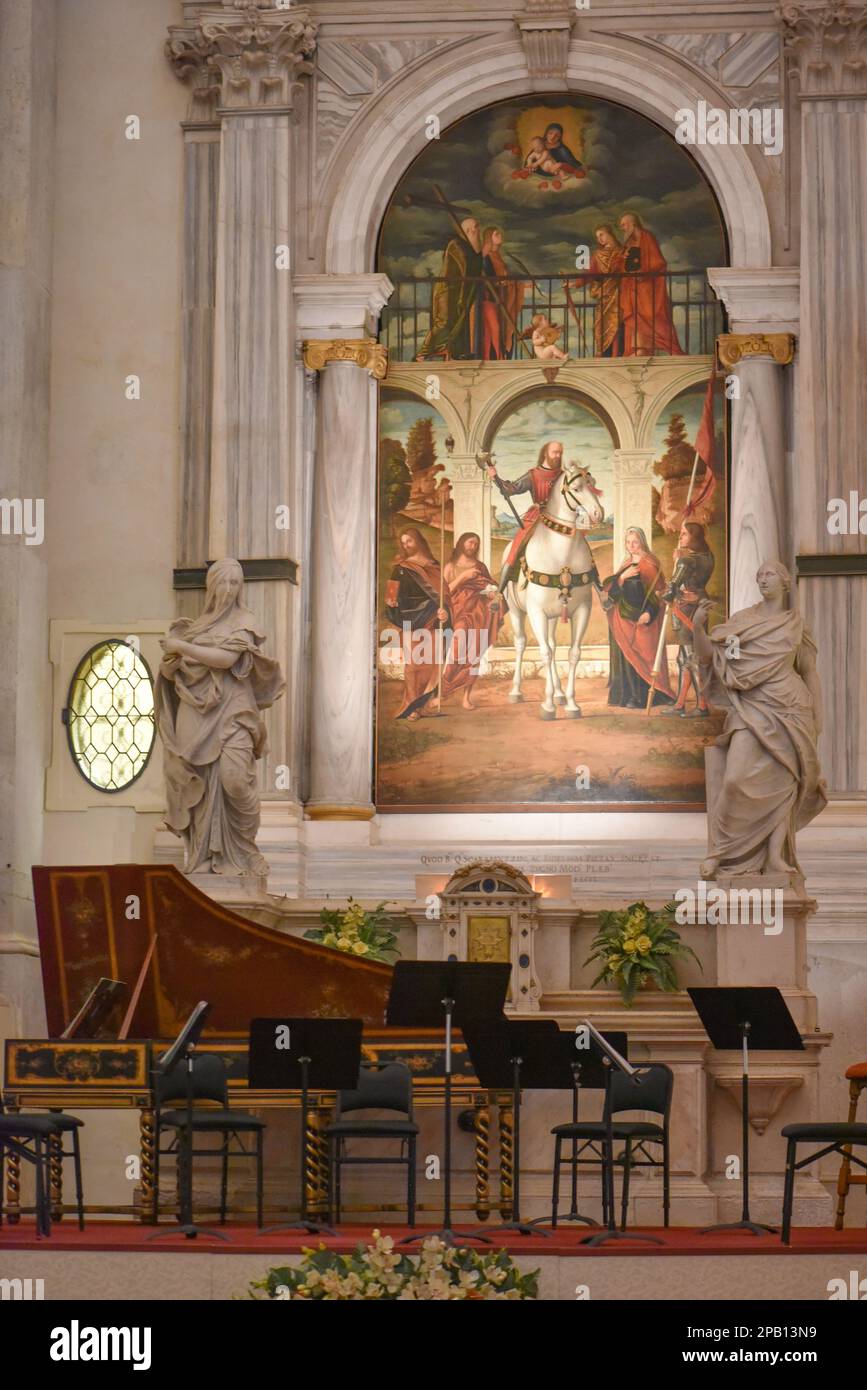 Venice, Italy - 14 Nov, 2022: Chiesa di San Vidal, ex church and concert hall Stock Photo