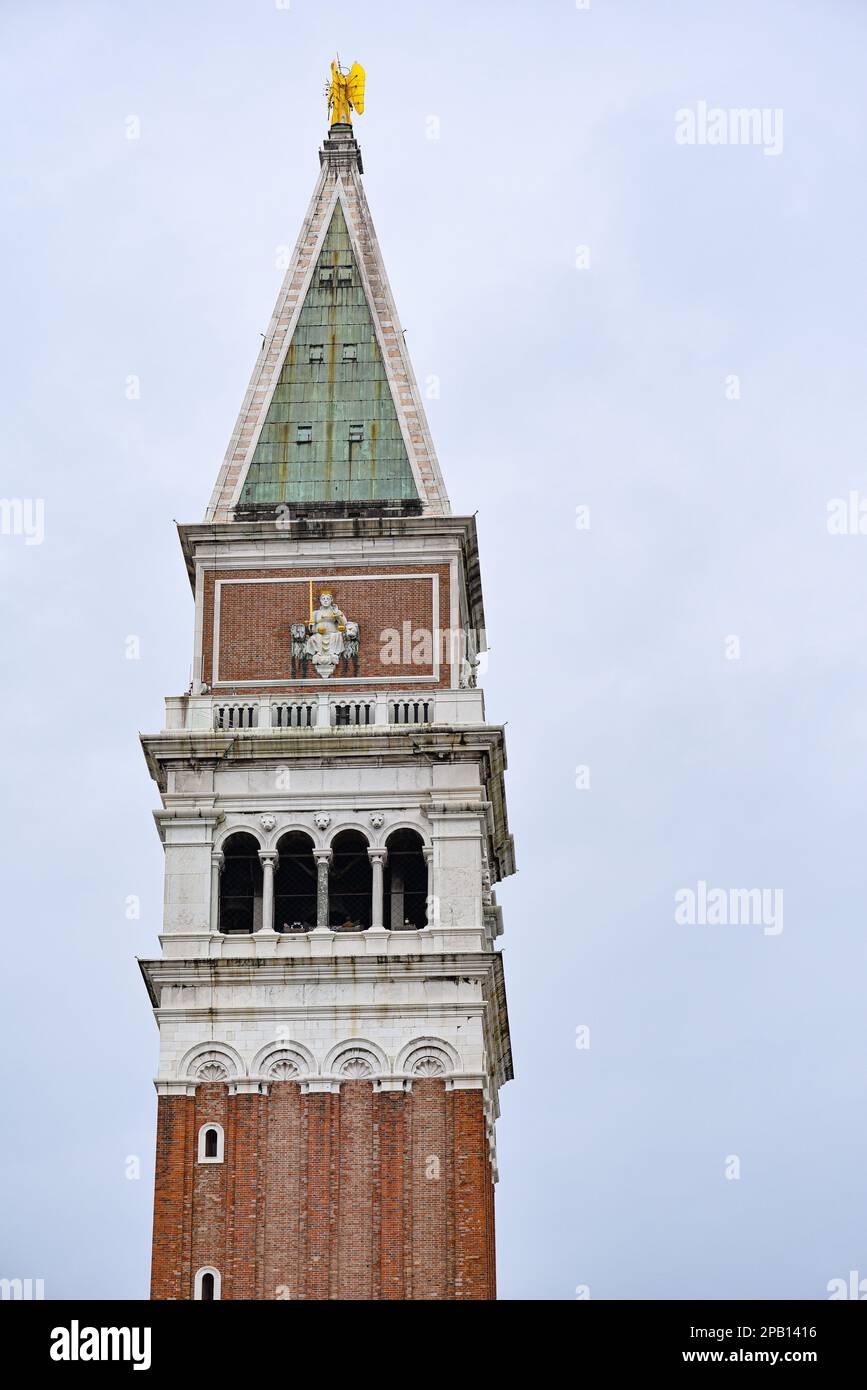 Venice, Italy - 14 Nov 2022: St Mark's Campanile Stock Photo