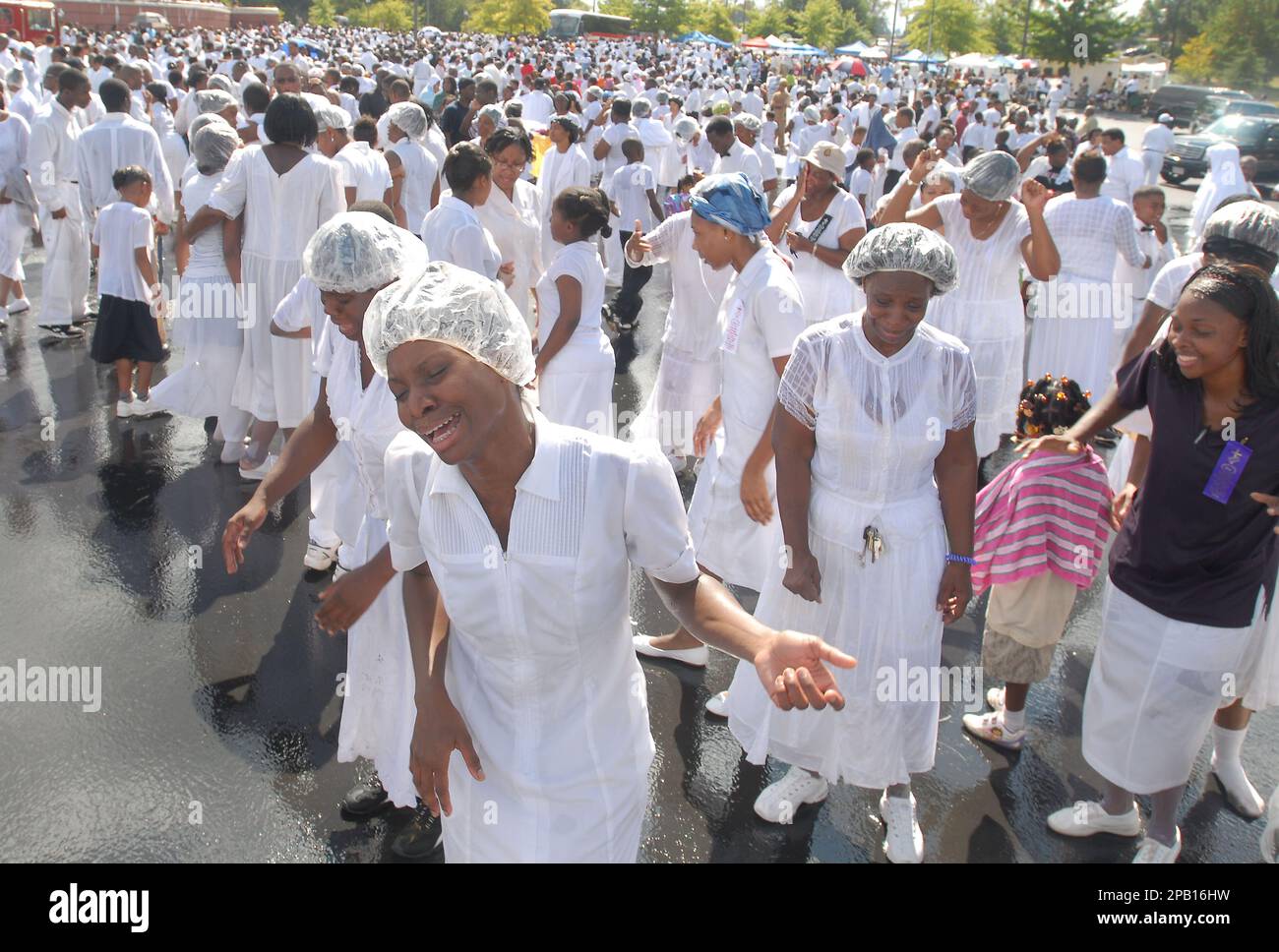 Members of the United House of Prayer for All People celebrate the 81st