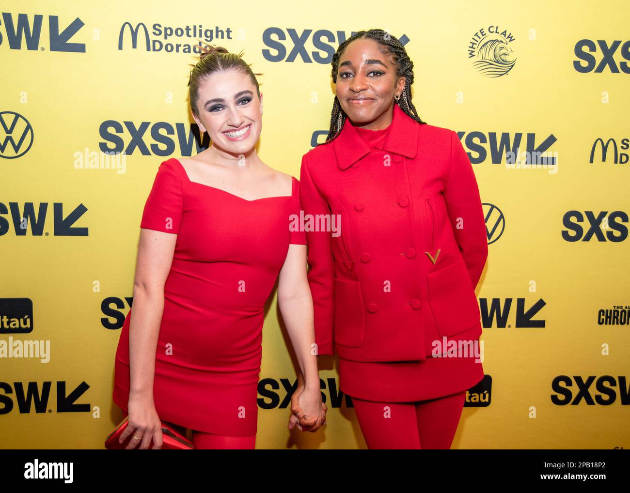 AUSTIN, TEXAS - MARCH 11: Rachel Sennott and Ayo Edebiri attends the