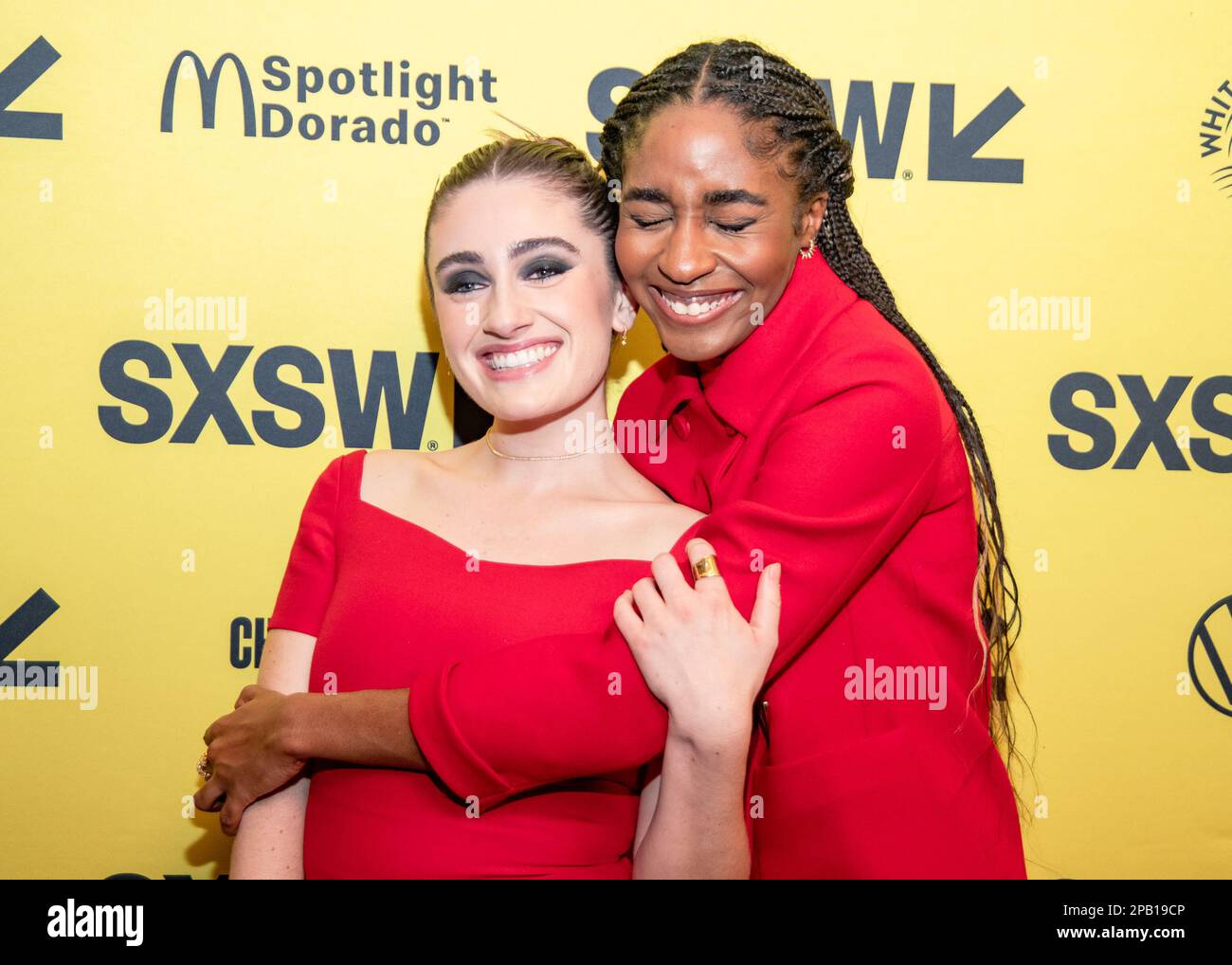 AUSTIN, TEXAS - MARCH 11: Rachel Sennott and Ayo Edebiri attends the