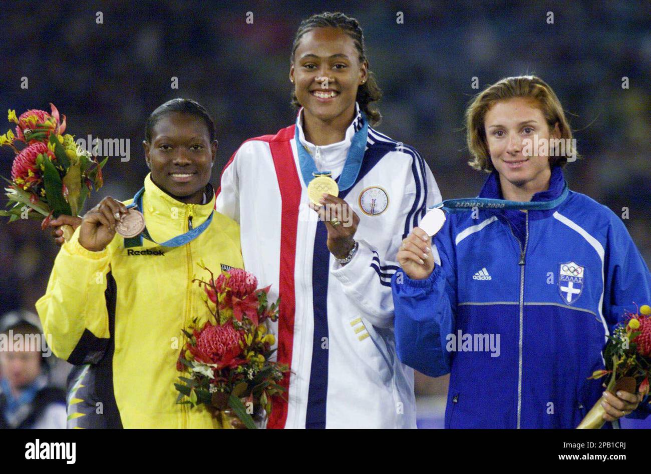 ** FILE ** Women's Olympic 100-meters winner Marion Jones of the United ...