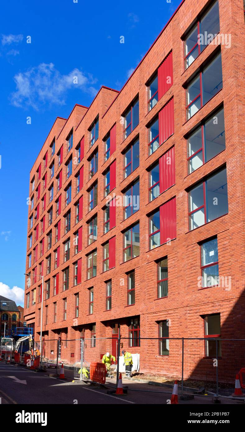 The New Cross Central apartment block, New Cross, Manchester, England, UK Stock Photo