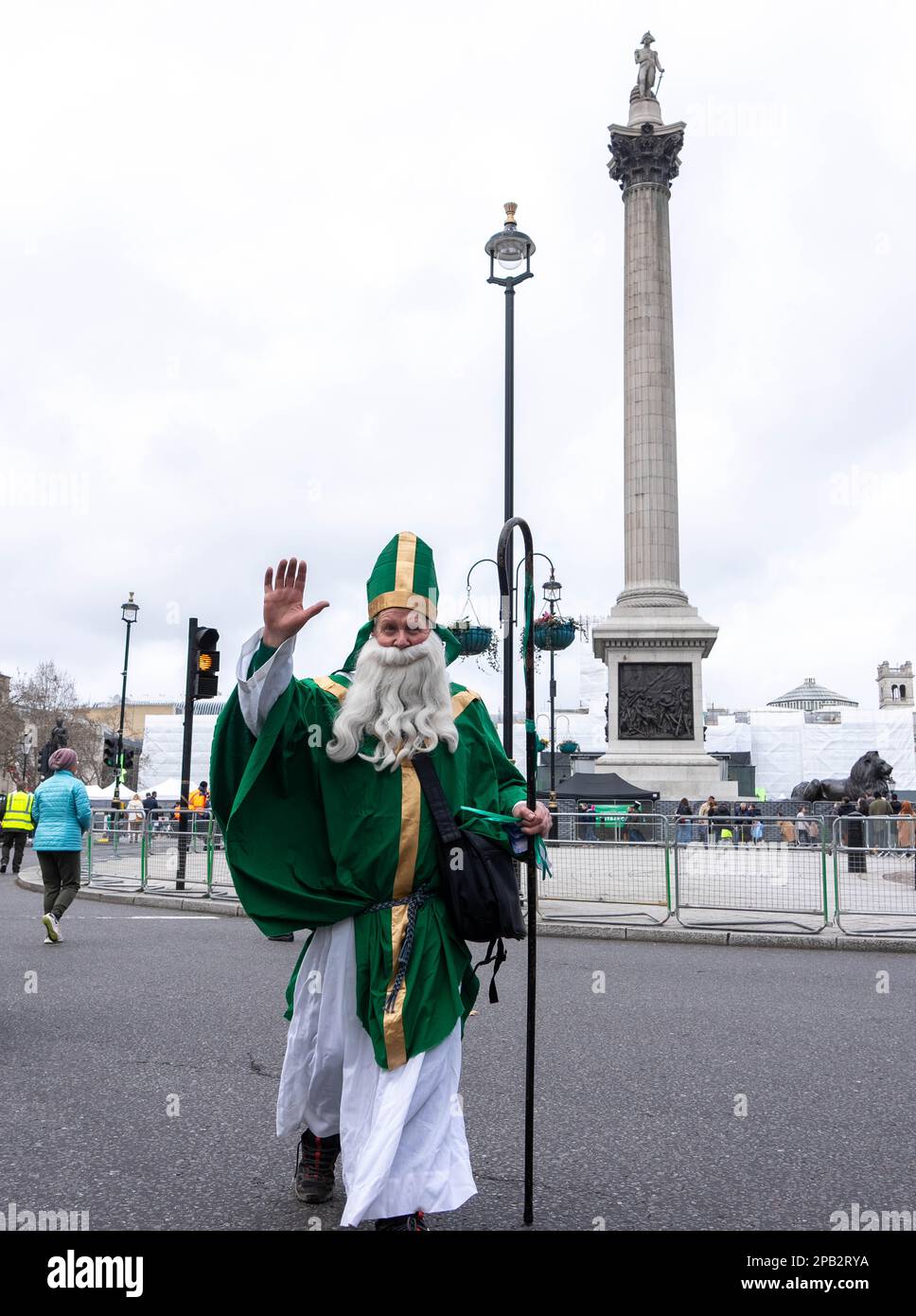 Jeff Moore - The St Patrick’s Day Festival parade in London. 12/03/2023 Stock Photo