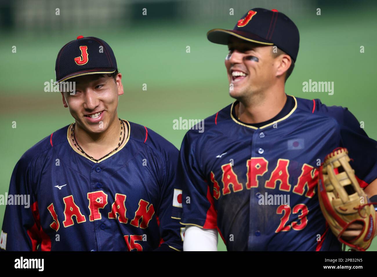 Tokyo, Japan. 12th Mar, 2023. (LR) Taisei, Lars Nootbaar (JPN