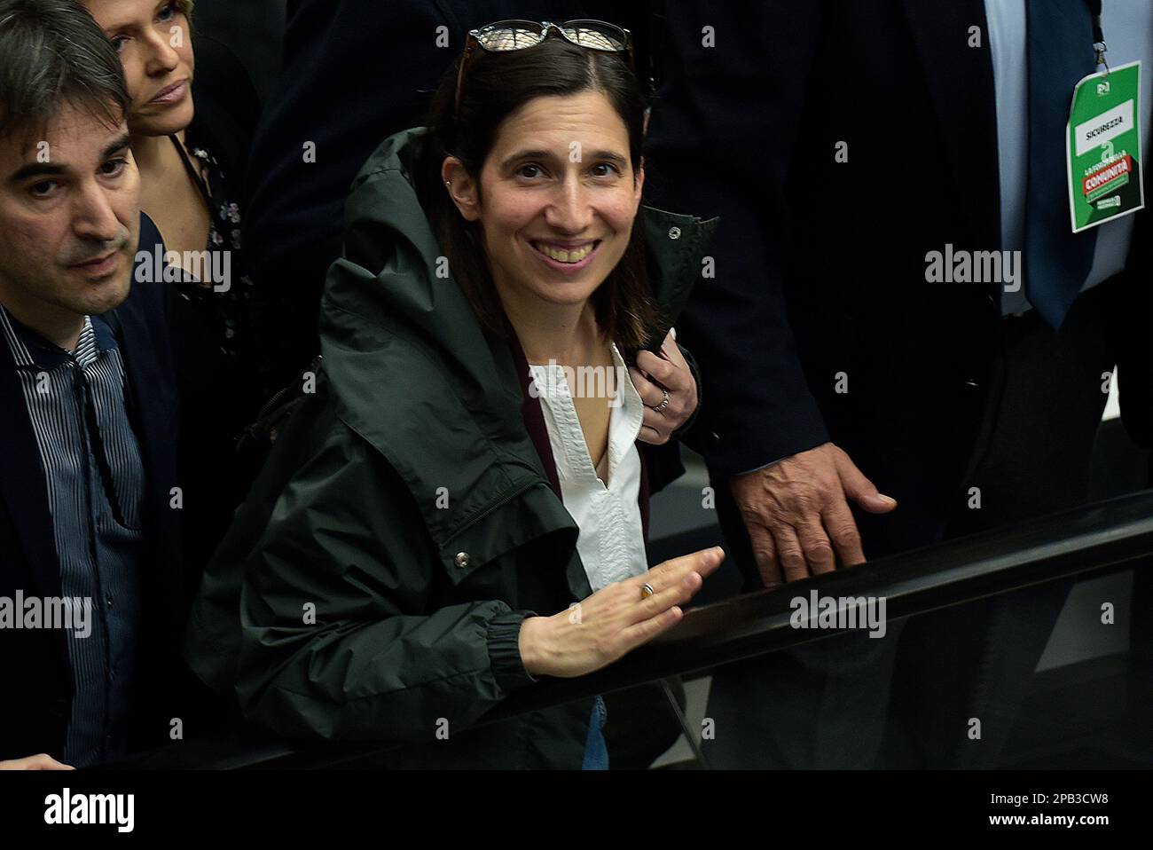 Elly Schlein attends in the National Assembly of the Democratic Party (PD), in Rome on March 12, 2023. Credit: Vincenzo Nuzzolese/Alamy Live News Stock Photo