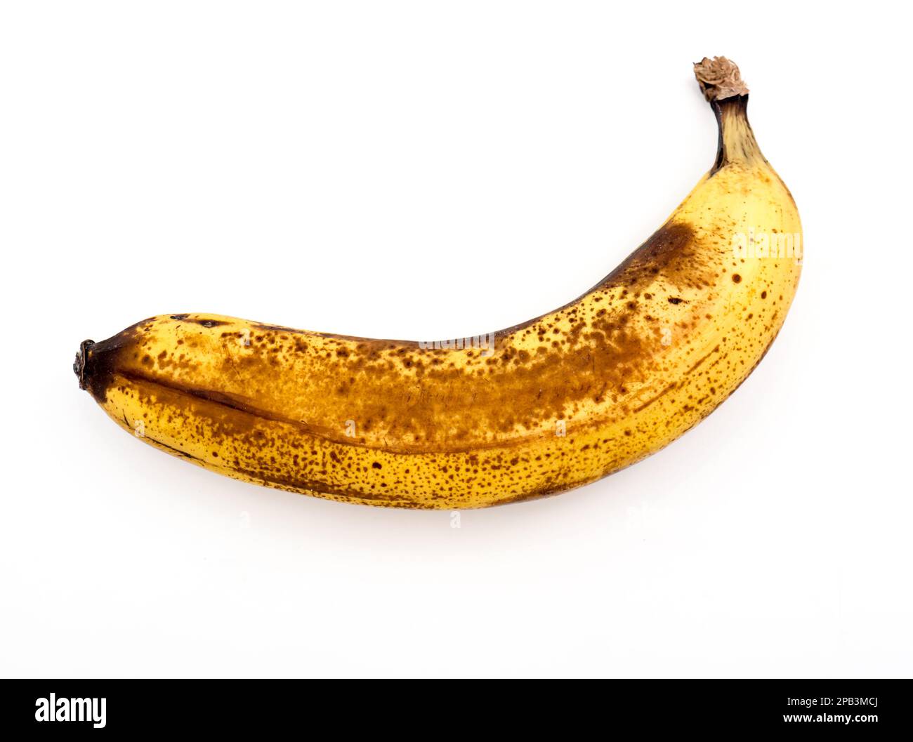 Overripe banana, peeled and eaten Stock Photo Alamy