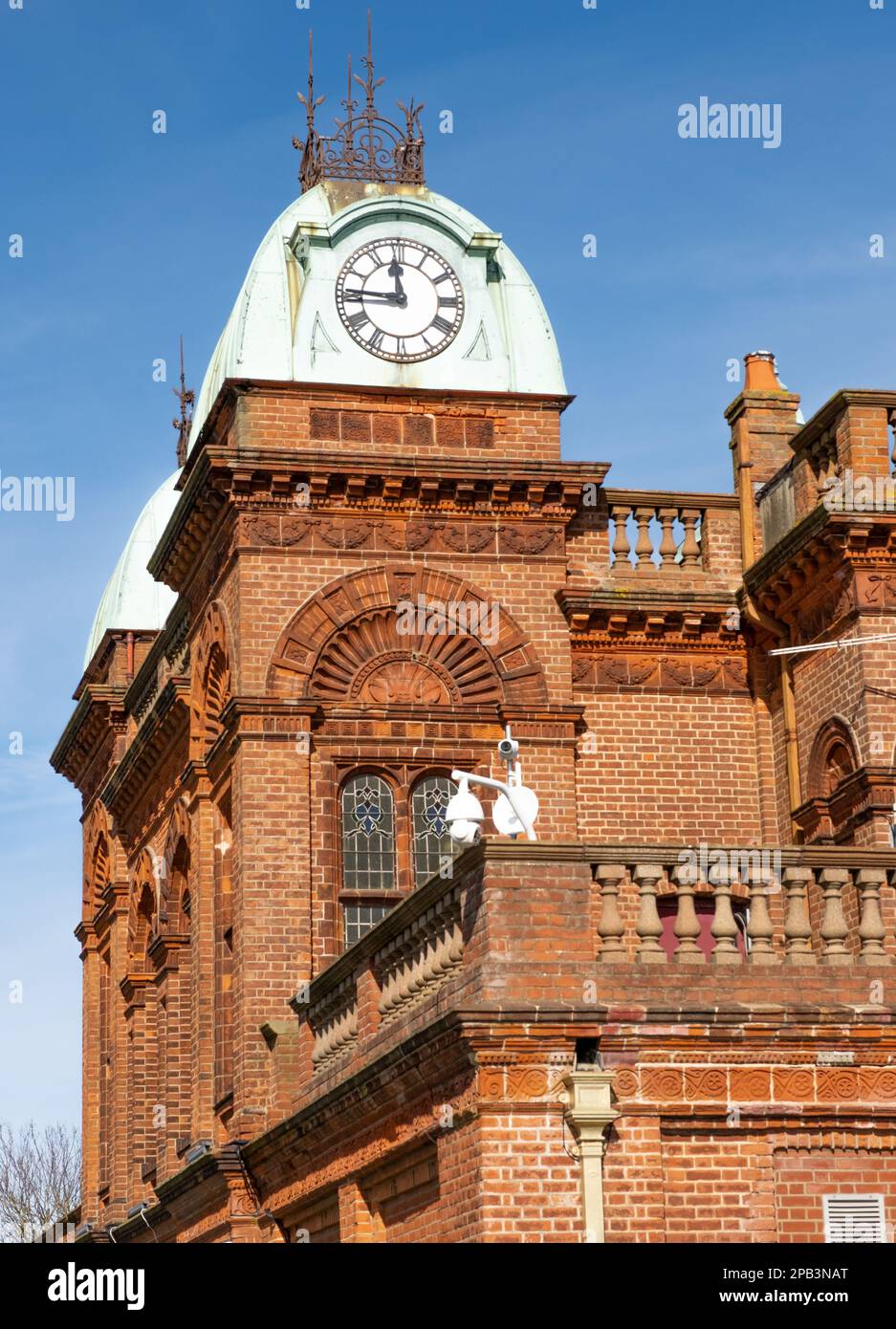 The exterior of an old Victorian theatre constructed from red brick ...