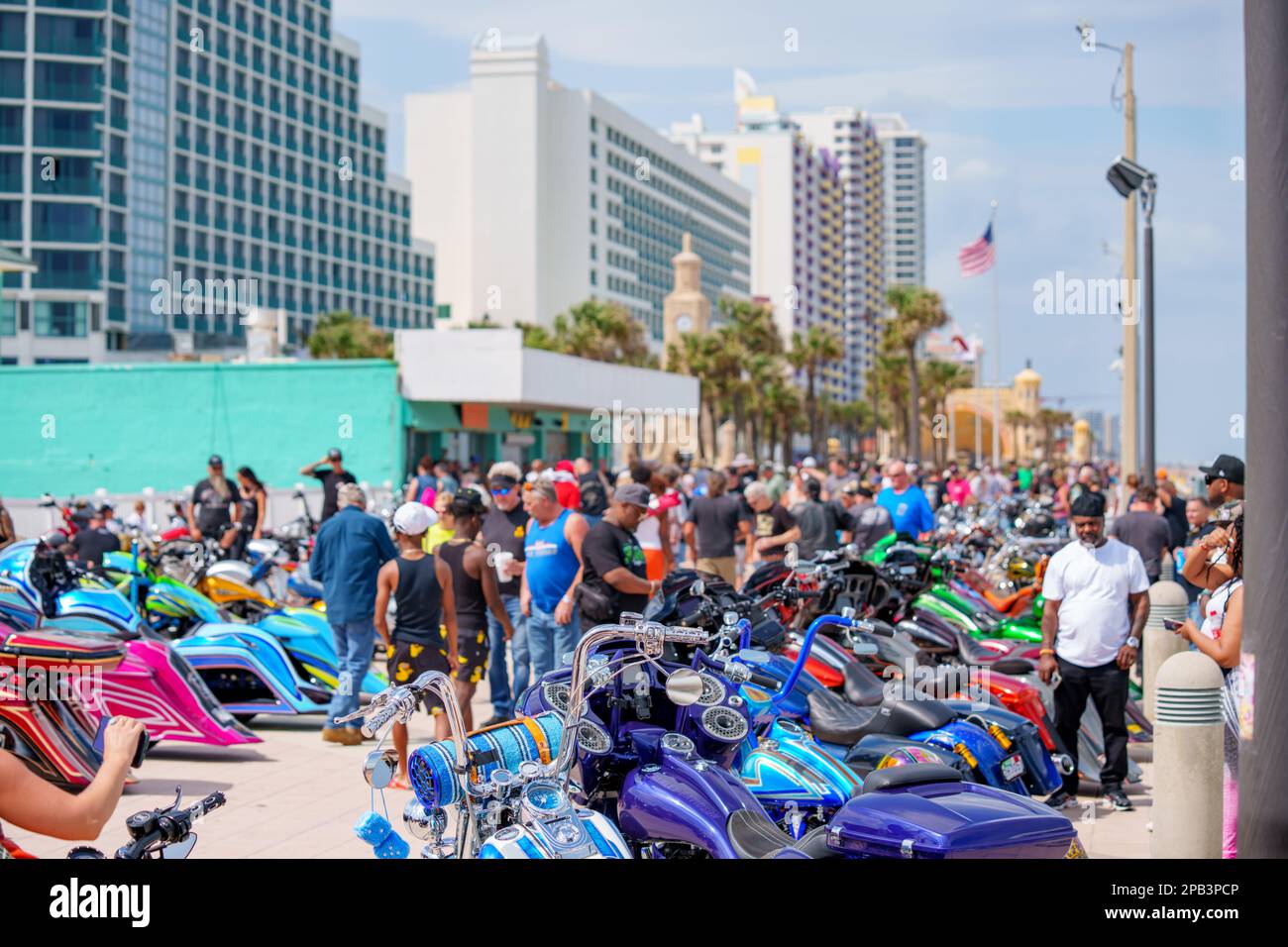 Daytona, FL, USA March 10, 20223 Daytona Beach FL Bike Week Spring