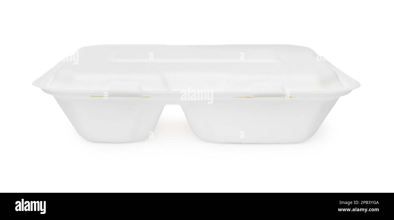 Divided container for food isolated on white Stock Photo Alamy