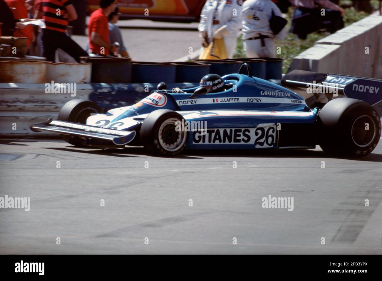 Jacques Laffite. 1977 United States Grand Prix West Stock Photo