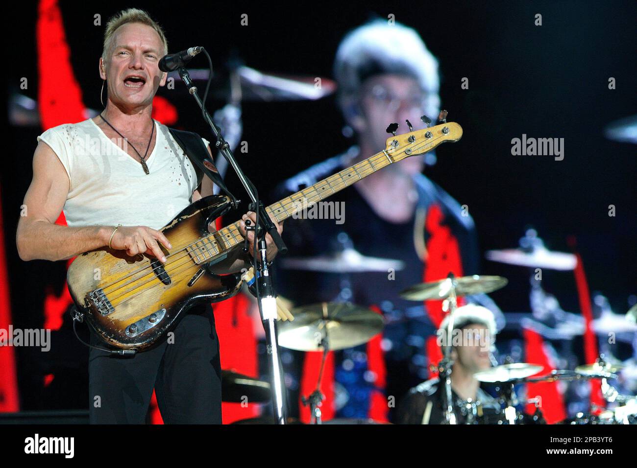 Singer Sting of the rock band