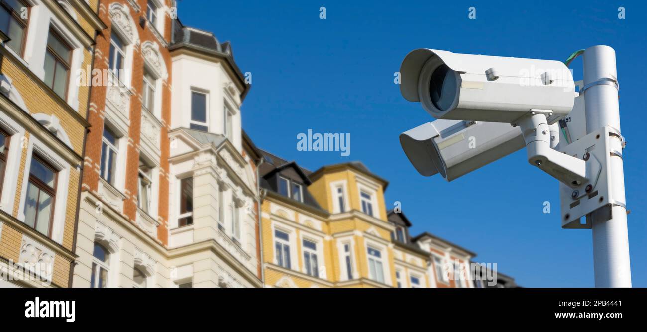 Video surveillance in public spaces Stock Photo Alamy