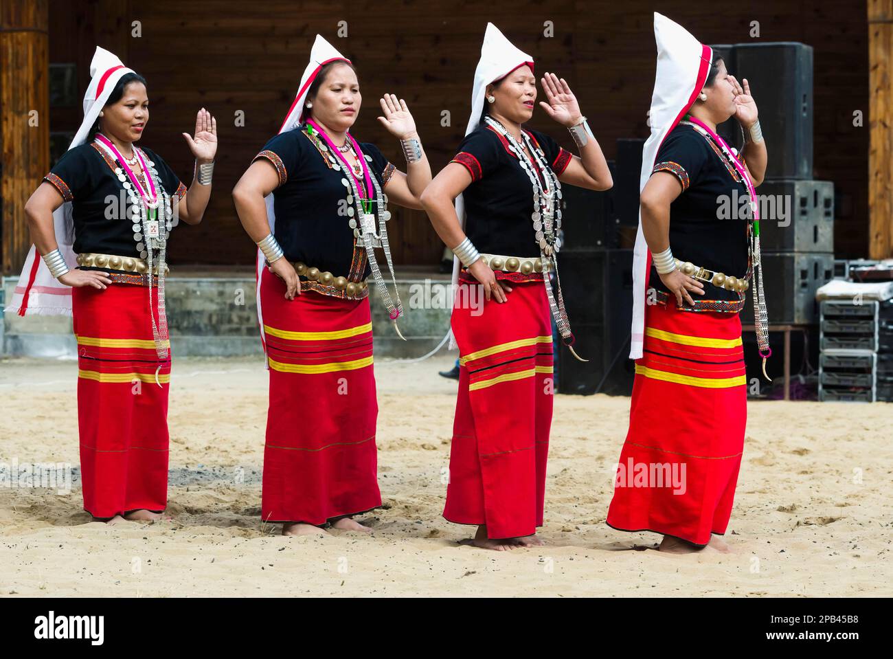 Ritual tribal dances at the Hornbill Festival, Kohima, Nagaland, India ...