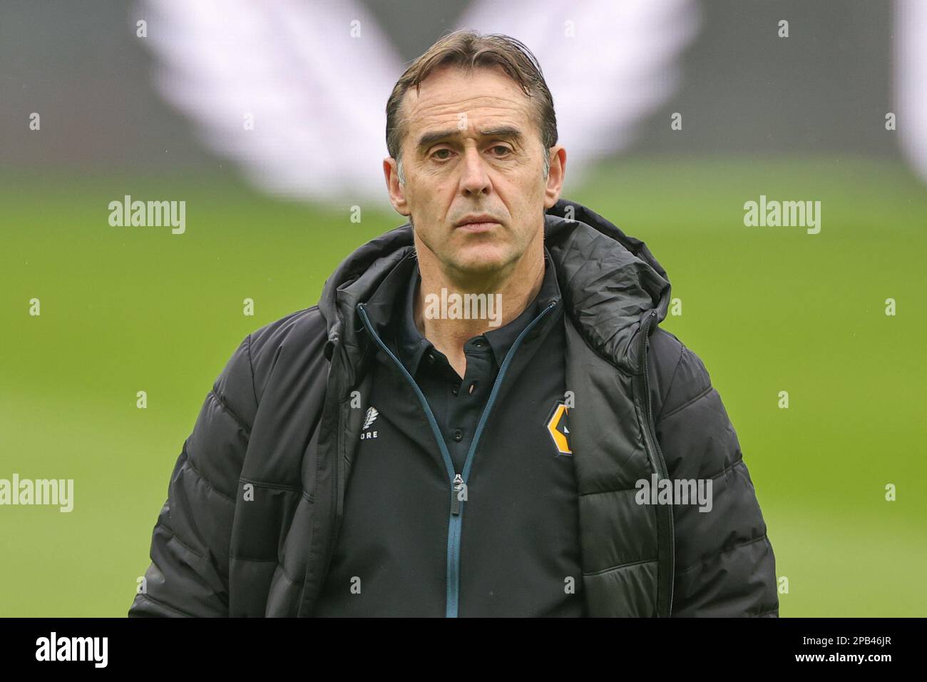Julen Lopetegui manager of Wolverhampton Wanderers arrives ahead of the Premier League match Newcastle United vs Wolverhampton Wanderers at St. James's Park, Newcastle, United Kingdom, 12th March 2023  (Photo by Mark Cosgrove/News Images) Stock Photo