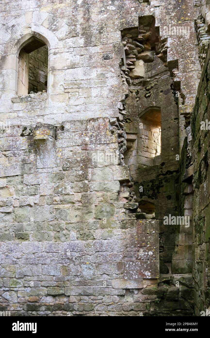 Old Wardour Castle ruins and grounds Stock Photo