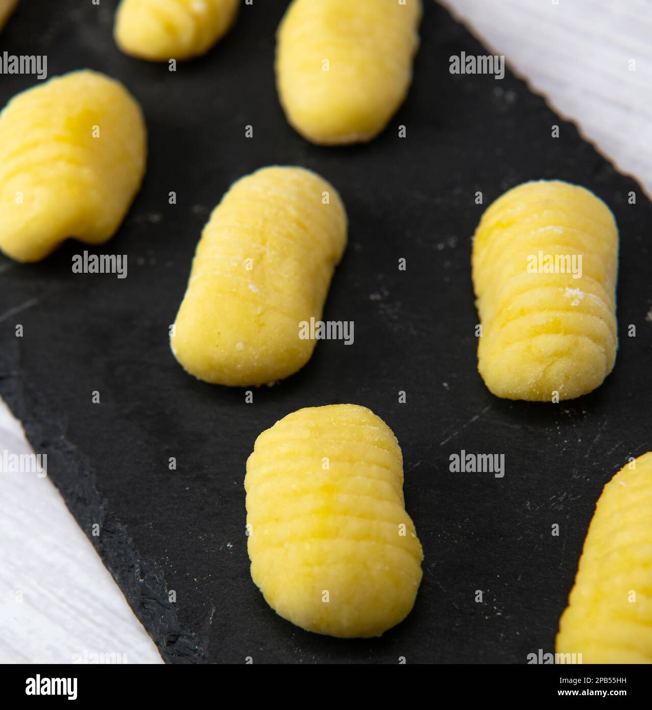 Pile of yellow eggs gnocchi Gnocci potato peru italian food, Homemade