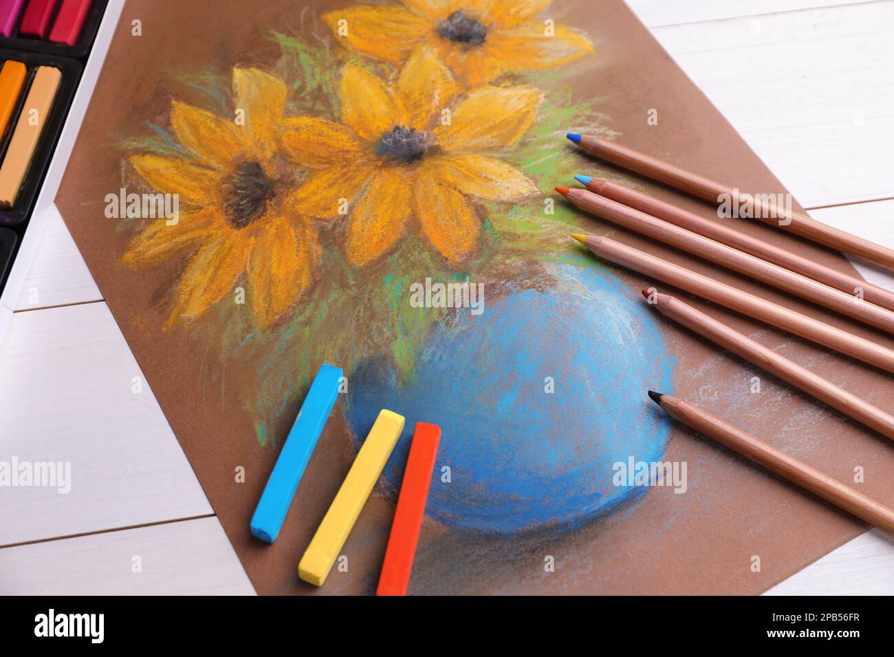 Flowers chalk art hi-res stock photography and images - Alamy