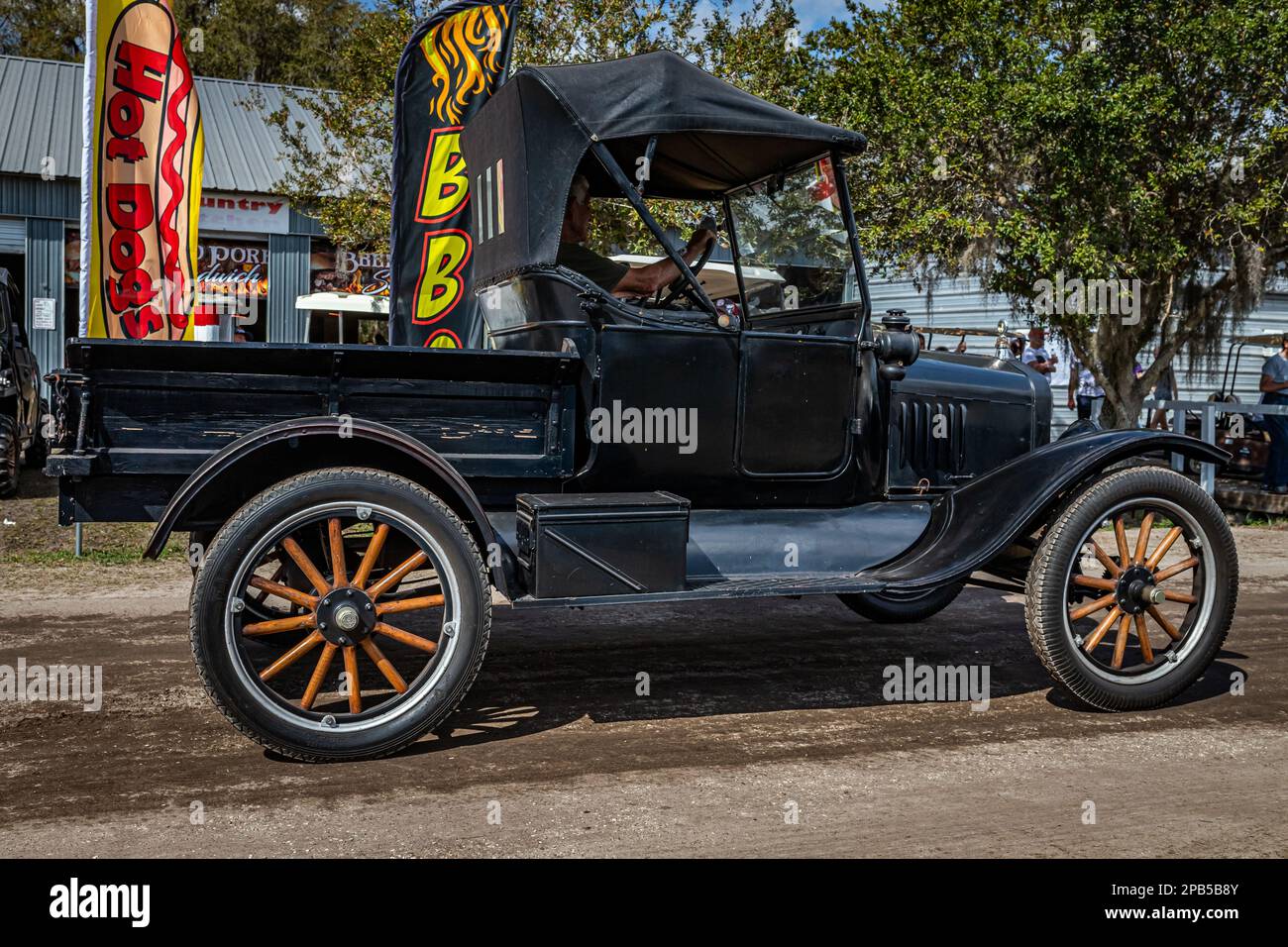 Fort Meade, FL February 26, 2022 High perspective side view of a