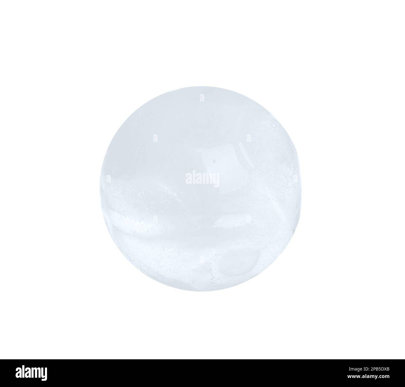 One frozen ice ball isolated on white Stock Photo Alamy