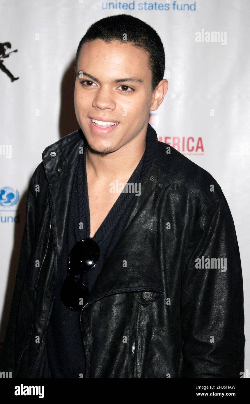 Actor Evan Ross arrives at a launch party for the new book by Tommy Hilfiger,  "Iconic America" at the Museum of Modern Art in New York City, Wednesday,  Sept. 5, 2007. (AP