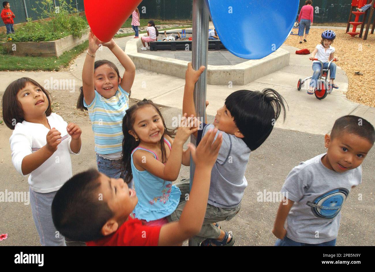 Preschoolers enjoy a variety of break activities at a Head Start Program in  Hillsboro, Ore., Thursday August 16, 2007. There has been an unprecedented  nationwide boom in public pre-kindergarten programs. In just