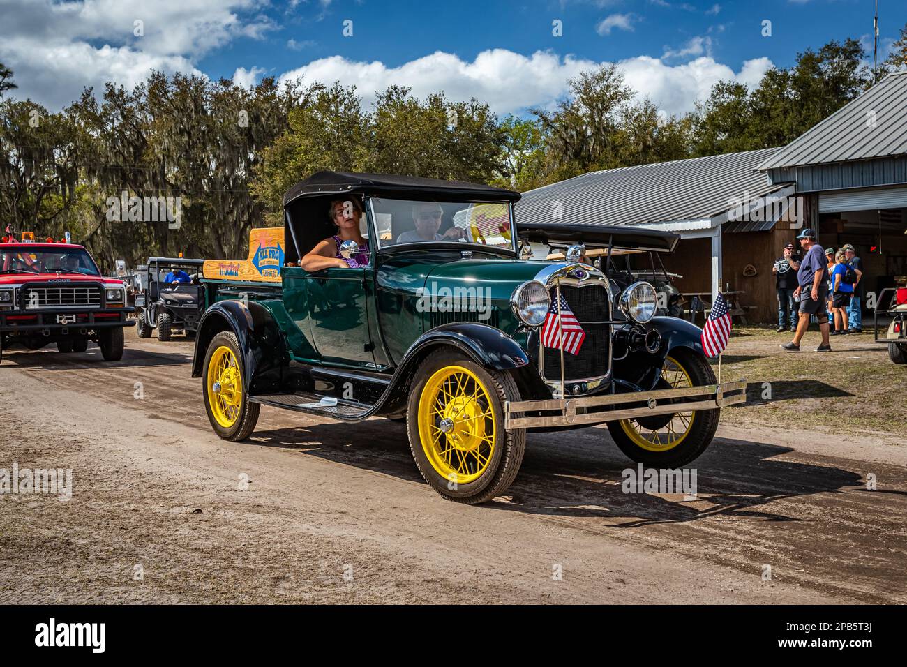 Fort Meade, FL February 26, 2022 Wide angle front corner view of a