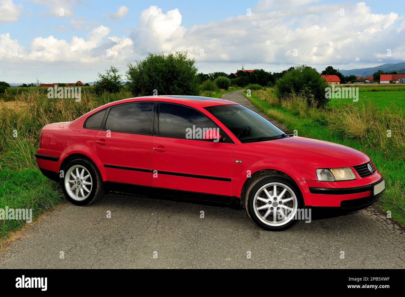 VW PASSAT B5, car, engine, auto,car, engine, clean, new, raised, cover,  horse car, engine, engine TDI, clean, new, raised, cover, horse, state  Stock Photo - Alamy