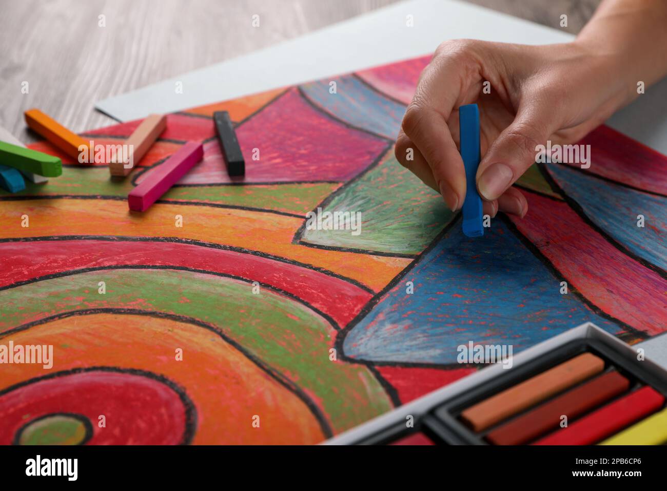 Kids Artists: Landscape with chalk pastels