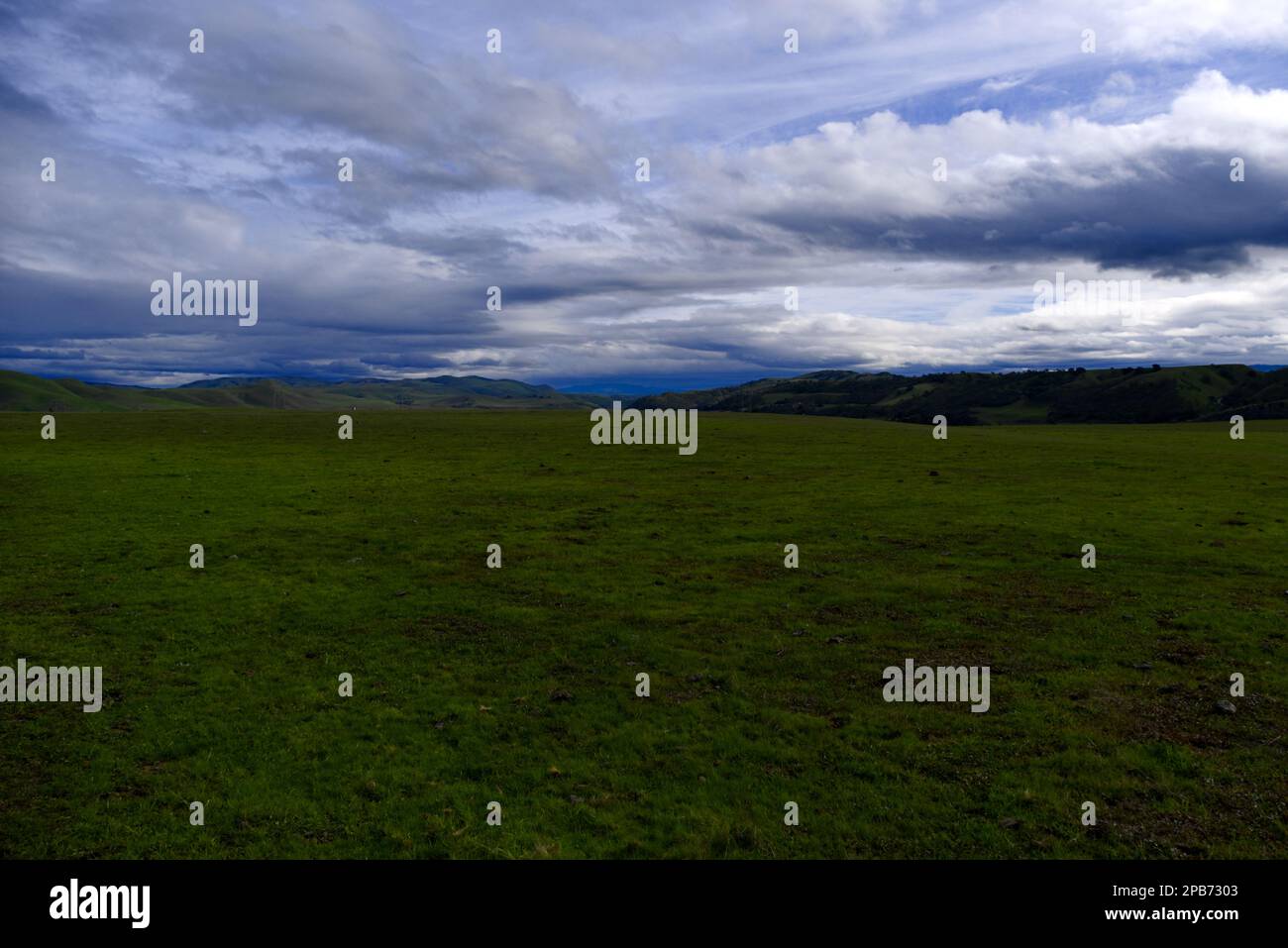 Cloud Sweep over the Terrain Stock Photo - Alamy