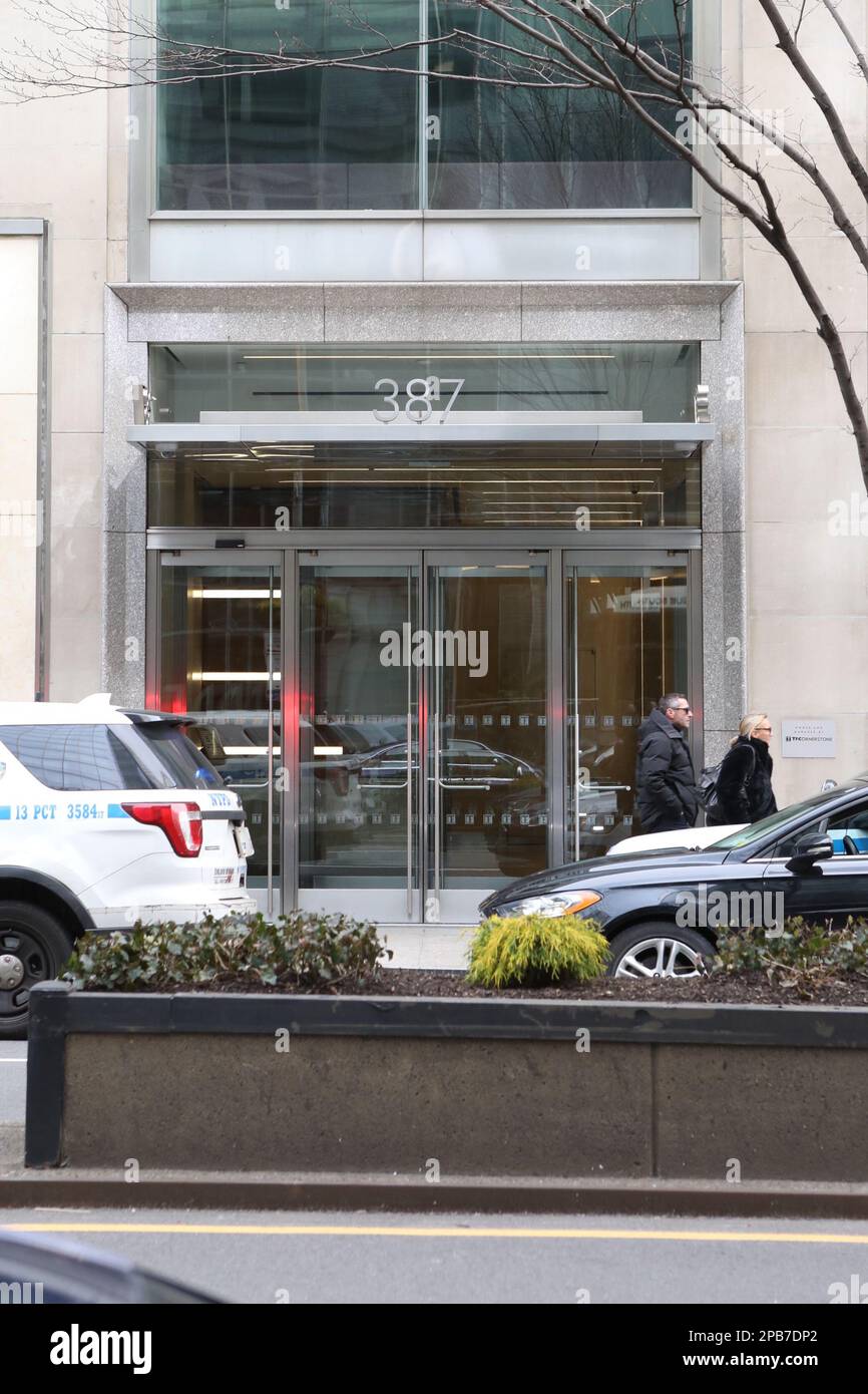 New York, United States. 12th Mar, 2023. Outside of Silicon Valley Bank New  York in New York, NY on March 12, 2023. Silicon Valley Bank faced with a bank  run was taken