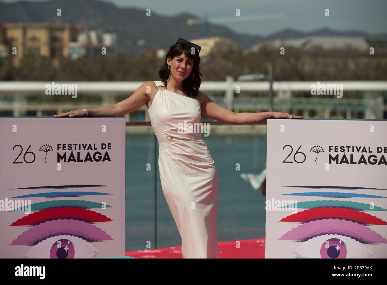 Malaga, Spain. 12th Mar, 2023. Spanish actress Eva Ugarte poses in a
