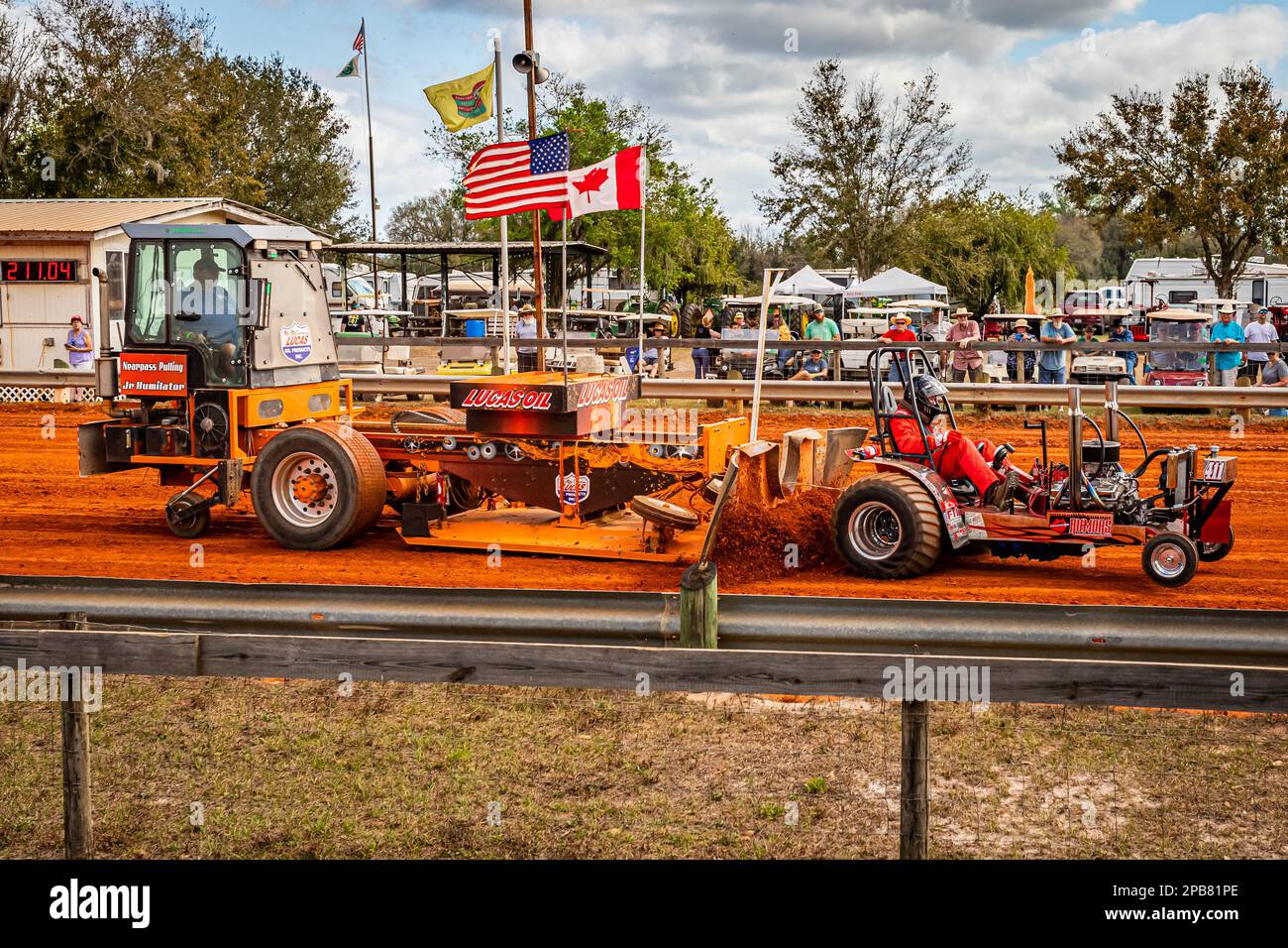Fort Meade FL February 26 2022 Wide Angle Side View Of A Custom