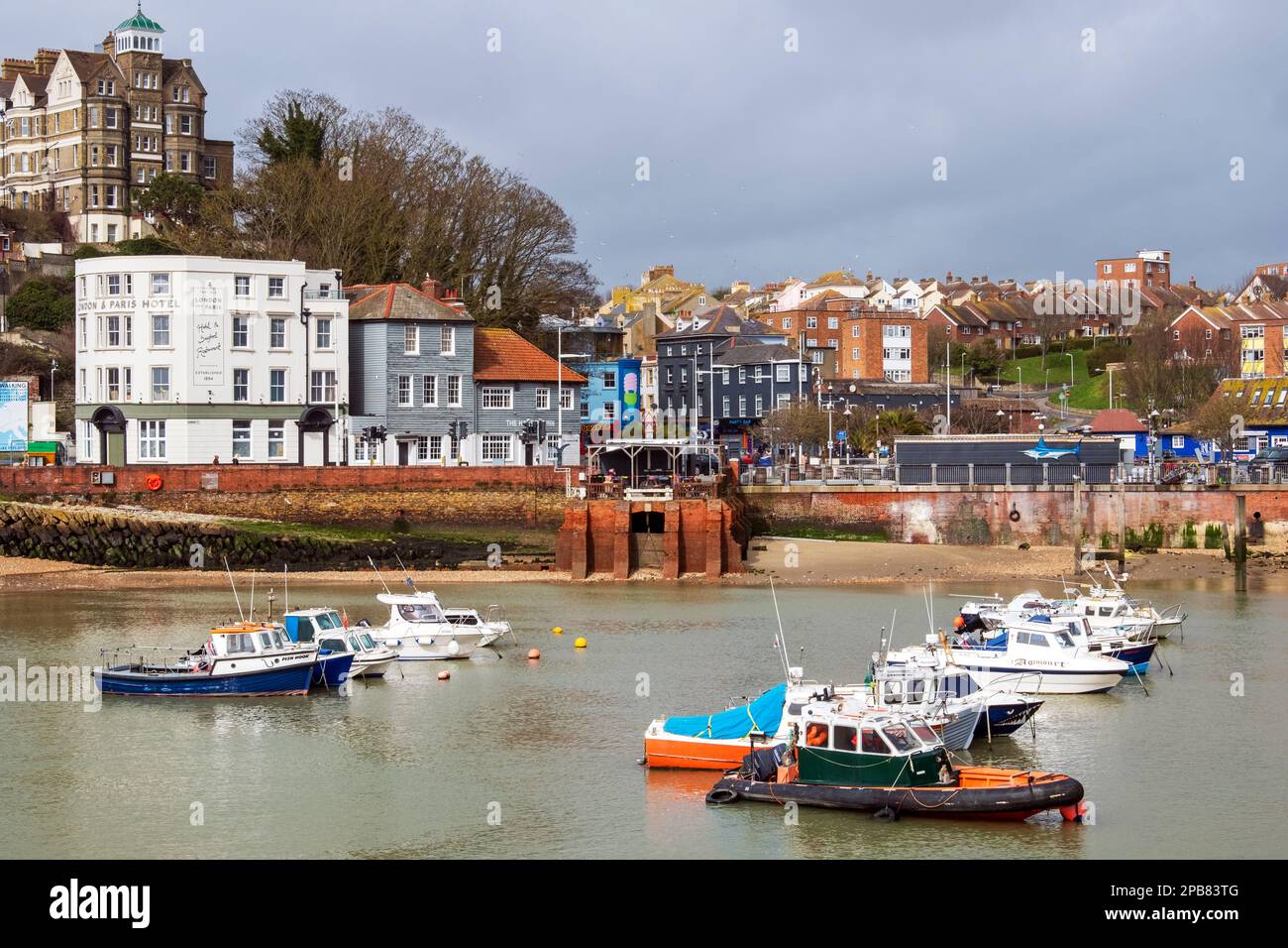 Folkestone Harbour, Kent, UK Stock Photo