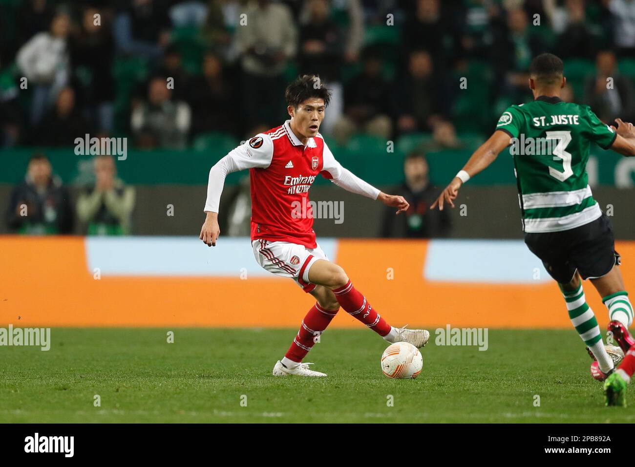 Takehiro Tomiyasu #18 of Arsenal in London, United Kingdom on 5/1/2022.  (Photo by Arron Gent/News Images/Sipa USA Stock Photo - Alamy