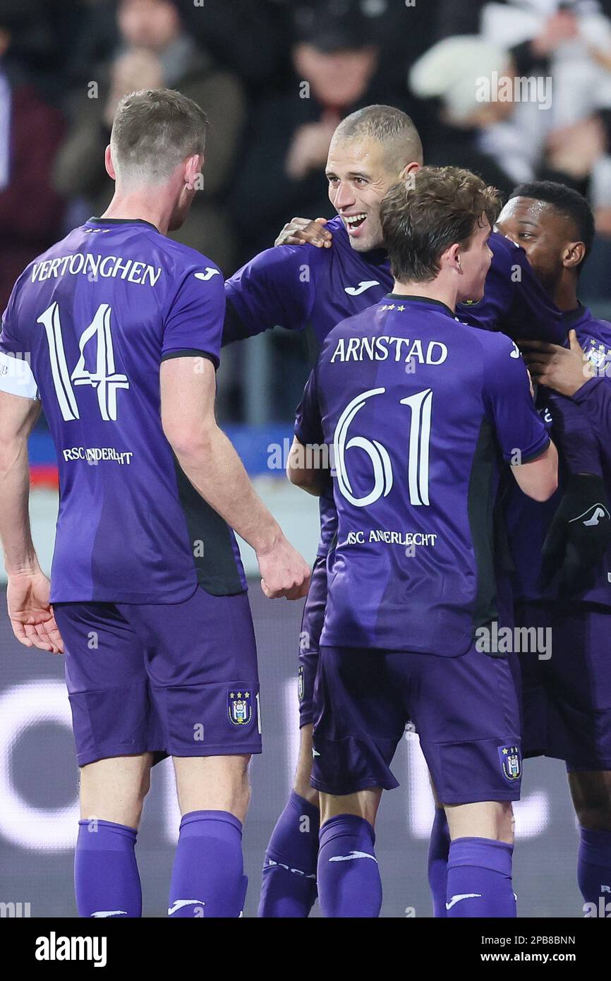 Anderlecht's Islam Slimani pictured during a soccer match between