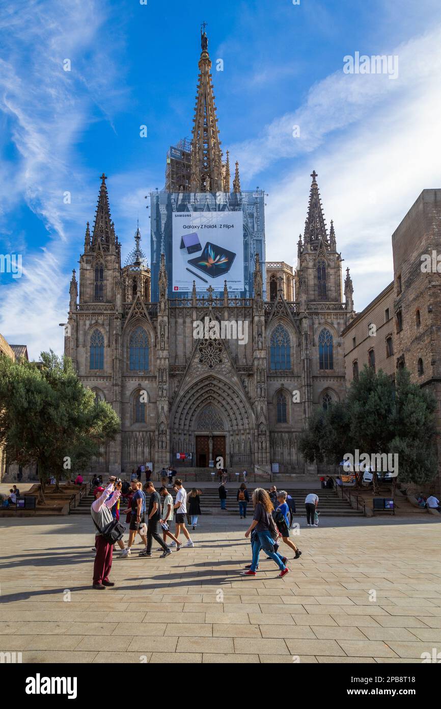 Barcellona - Catedral de la Santa Creu i Santa Eulàlia Stock Photo