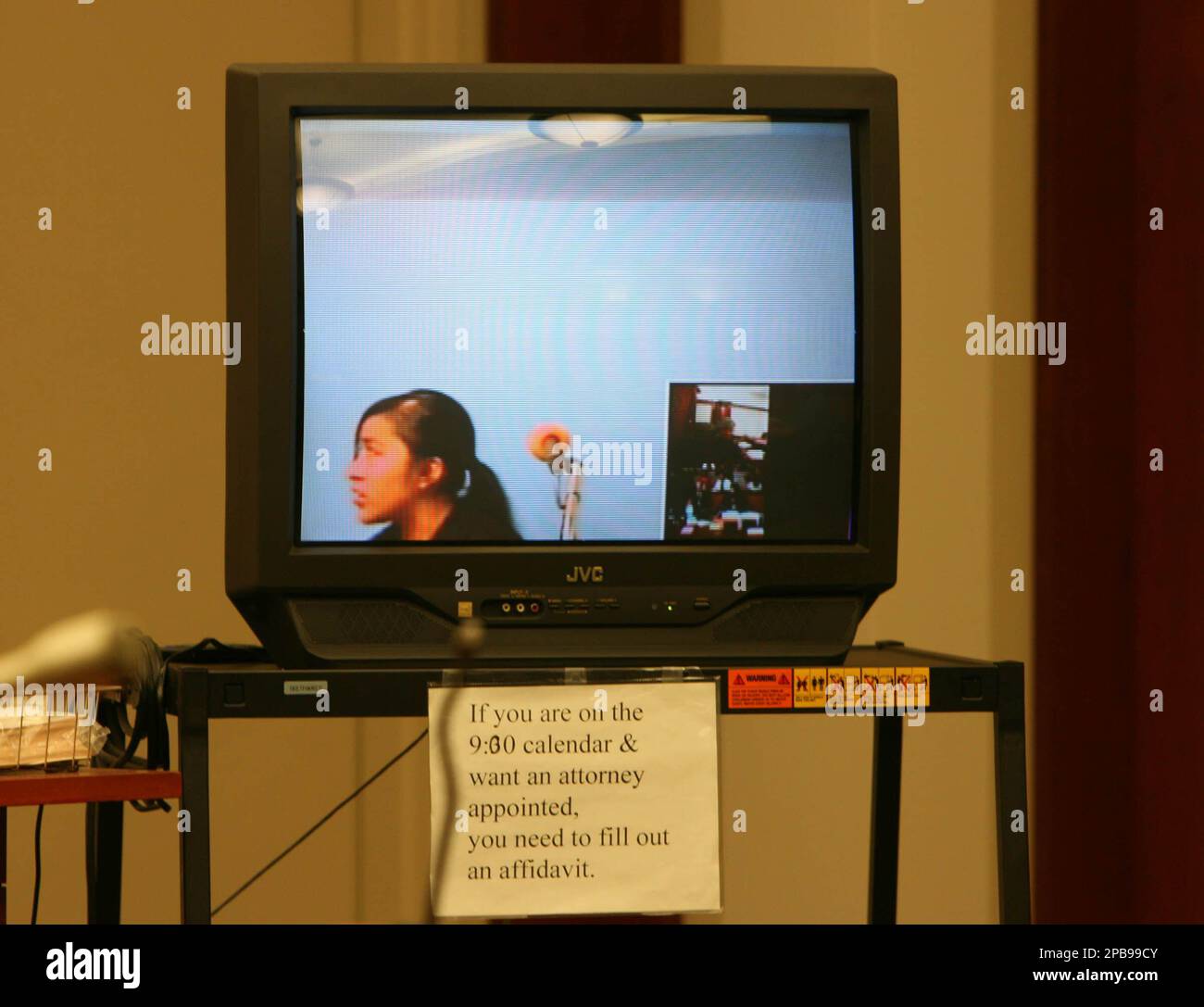 Rebecca Hernandez Velasco appears via closed circuit television from county  jail for her arraignment Tuesday, July 31, 2007, in Salt Lake City. The  death of a 9-year-old boy in a trash can